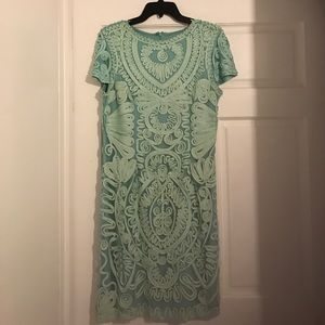 COPY - Beautiful patterned mint green dress
